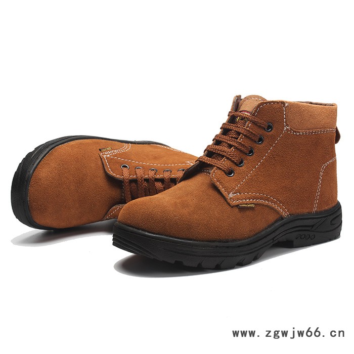 劳保鞋男真皮透气防滑牛筋工作鞋钢包头静电防砸防穿刺电焊安全鞋图3