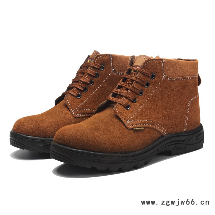 劳保鞋男真皮透气防滑牛筋工作鞋钢包头静电防砸防穿刺电焊安全鞋图2