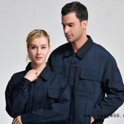 春秋长袖工作服 耐磨耐脏劳保工作服 长袖劳保服