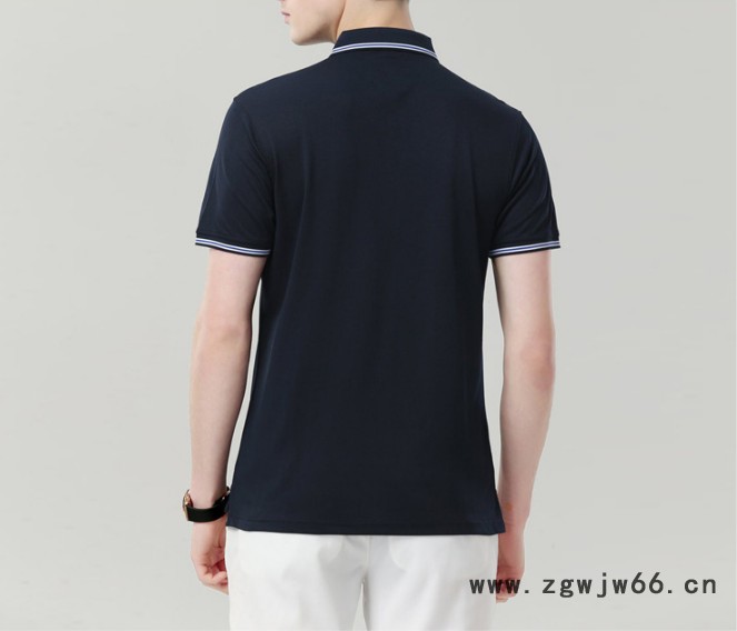 polo衫定制工作服t恤，夏季涤棉文化衫，翻领短袖广告衫图6