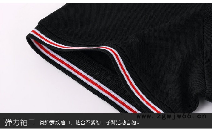 polo衫定制工作服t恤，夏季涤棉文化衫，翻领短袖广告衫图2