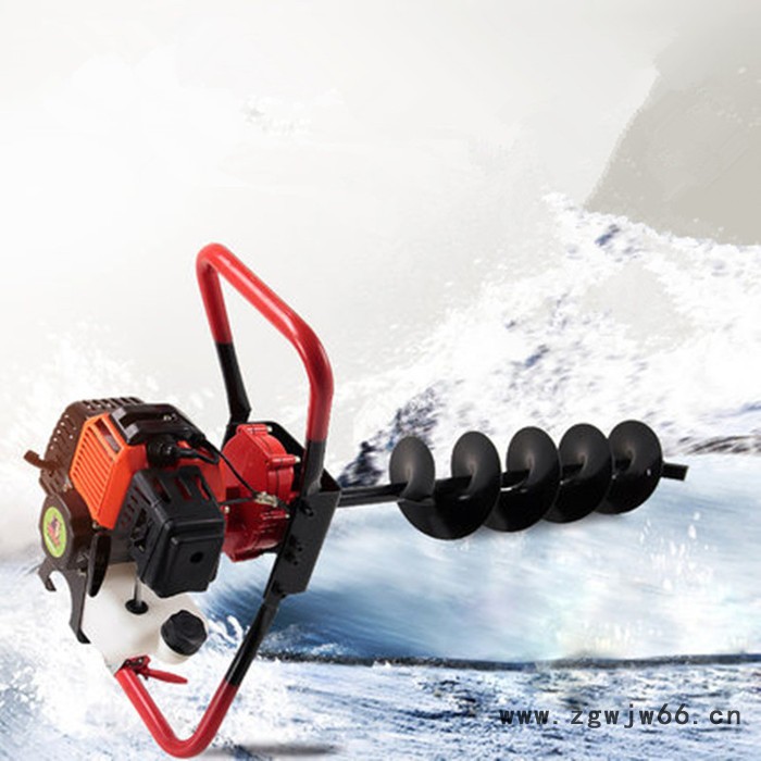 三脚架挖坑机 四冲程地钻 园林植树打洞机厂家图片图7