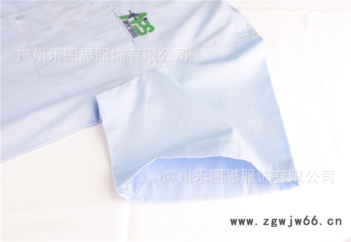 乐图思夏季短袖衬衫工作服   工厂车间门店单位上班服装图7