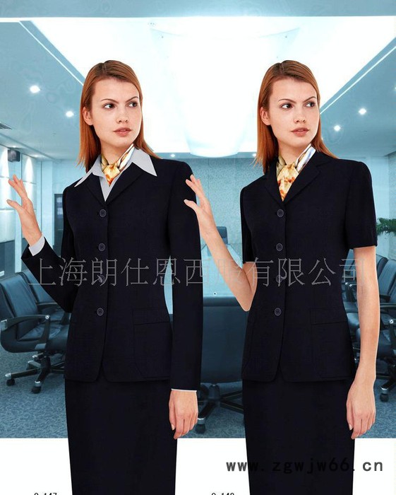 【工作服】【专业订做工作服 上海工作服】条纹西装 团体定制图2