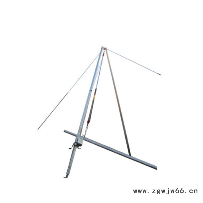悍博水泥杆立起杆器三脚架立杆机铝合金三角架电线杆立杆机图2