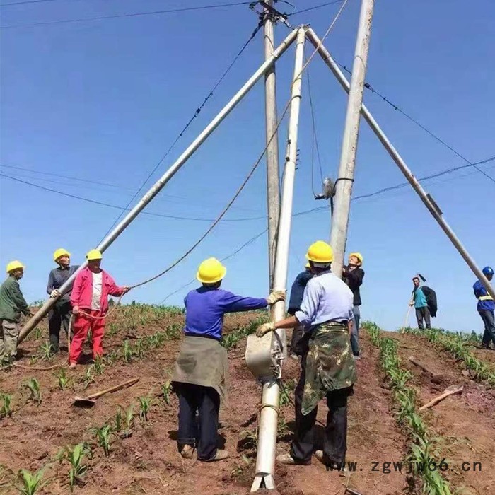 悍博水泥杆立起杆器三脚架立杆机铝合金三角架电线杆立杆机图5
