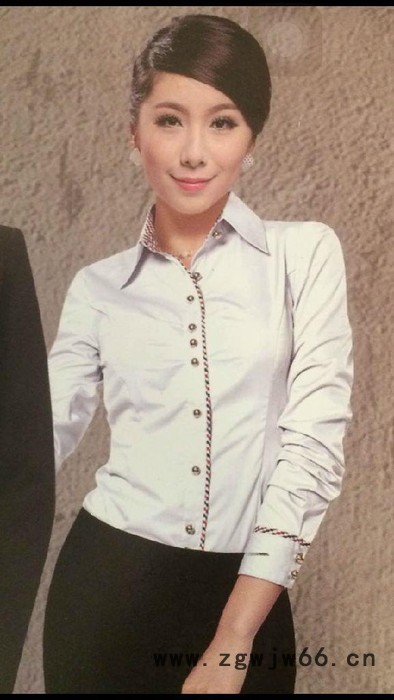 供应名坤2018年新款女装2018新款职业装 2018高品质衬衫 工作服衬衫女2018新款衬衫 衬衫订做 文化衫图2