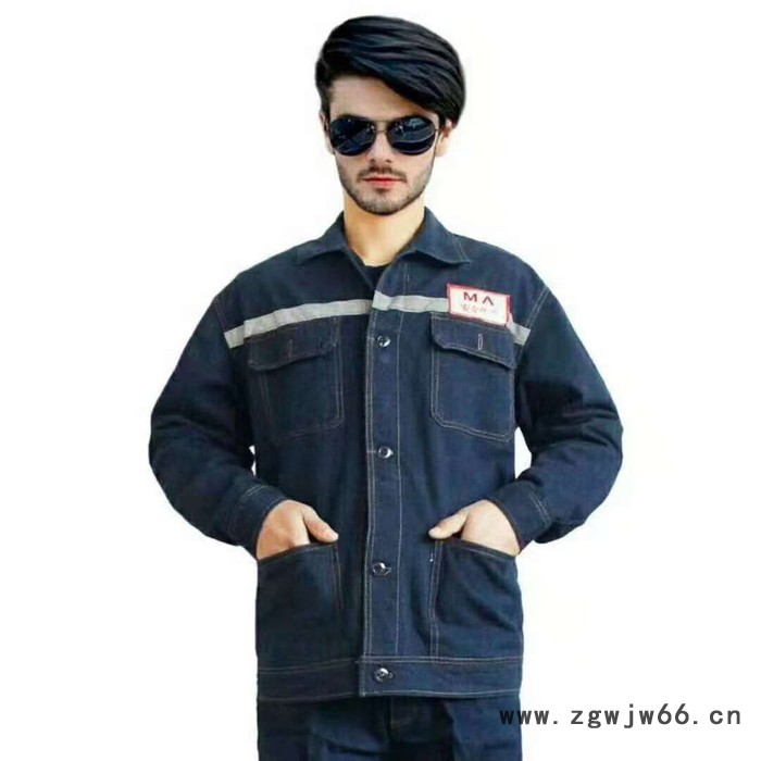 工作服厂家  批发工作服    可来样订做  牛仔工作服