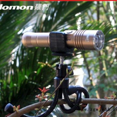 【罗门照明】户外便携式软管三脚架  手电筒固定小三脚架