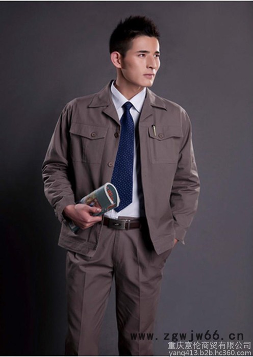 YLSM 纯棉工作服 红色纯棉帆布工作服批发 来样定做