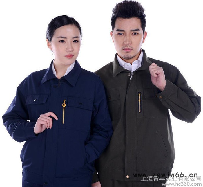 春秋男女长袖工作服套装定制 工装外套汽修工作服定做劳保服厂服图2