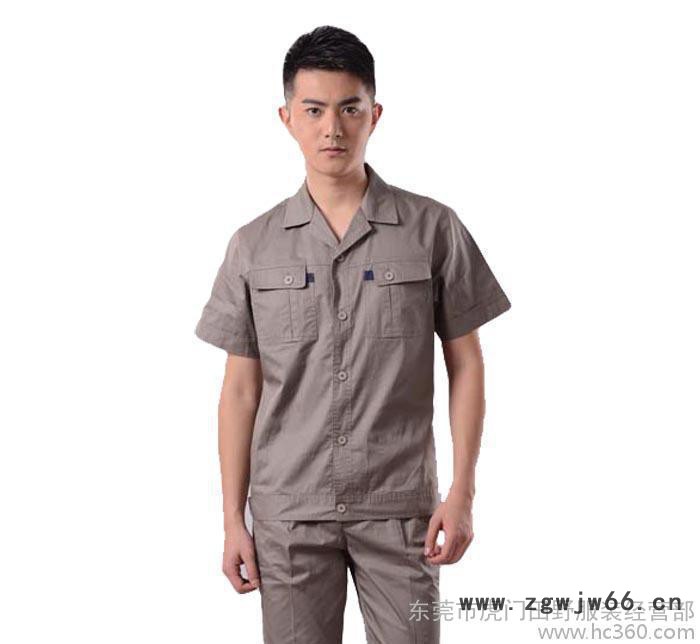 直销 夏季工作服套装 短袖工装 汽修劳保工作服 厂服工衣定制图2