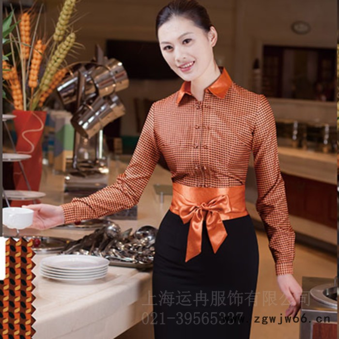 轩航酒店服供应 餐饮工作服饭店服务员经理领班制服酒店工作服定做图2