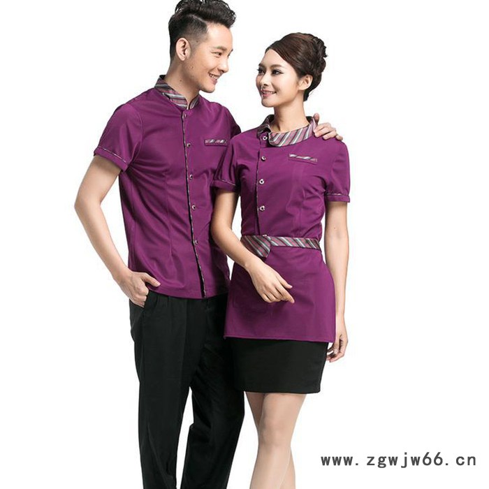 厦门工作服厂服　夏装定做短袖西餐厅饭店餐饮火锅店工作服图3