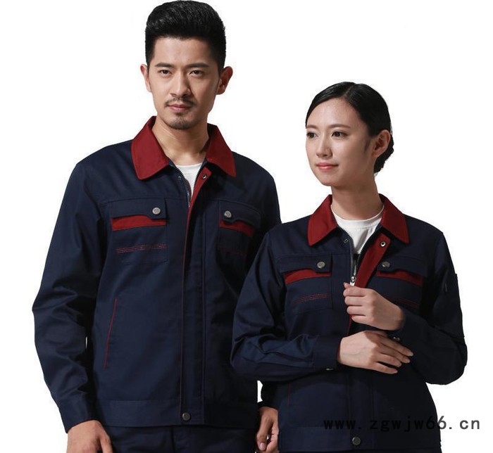 春秋长袖工作服套装 工人工作服劳保服 工装 直销