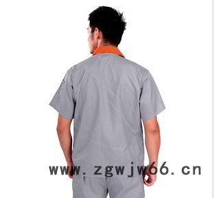 2014新款 工厂工作服 短袖劳保服 工作服订做 夏季工装特图3