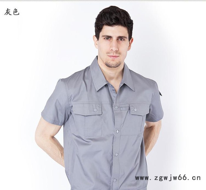 2015夏季新款工作服定制 车间员工 工装 汽修服 校服定做工作服