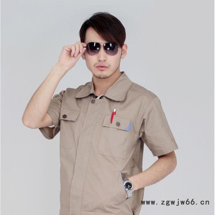 工作服厂服订做 夏季短袖工装定制新款透气吸汗劳保服漳州制服厂家 夏季工作服厂家图2