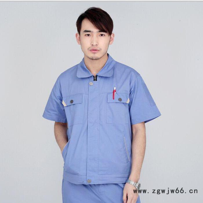 工作服厂服订做 夏季短袖工装定制新款透气吸汗劳保服漳州制服厂家 夏季工作服厂家图3