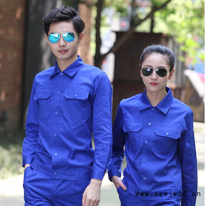 苏缝 纯棉工作服夏季工作服套装男长袖纯棉劳保服工厂车间工装全棉耐磨图3