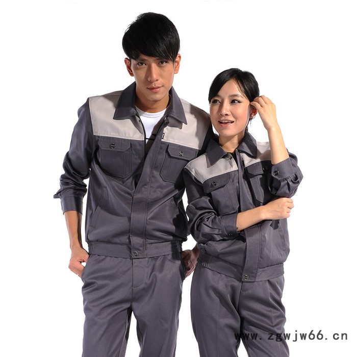 浪野插色长袖防静电工作服套装工作服定做批发