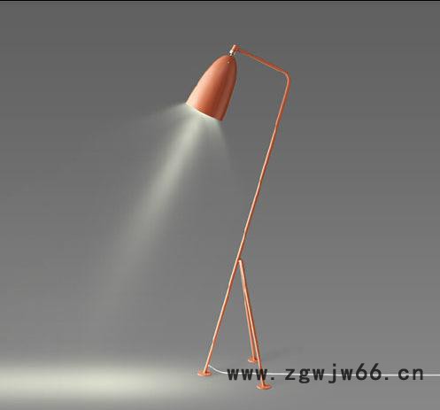 北欧铁艺落地灯客厅书房铁艺三脚架落地灯 工业风复古三叉落地灯图3