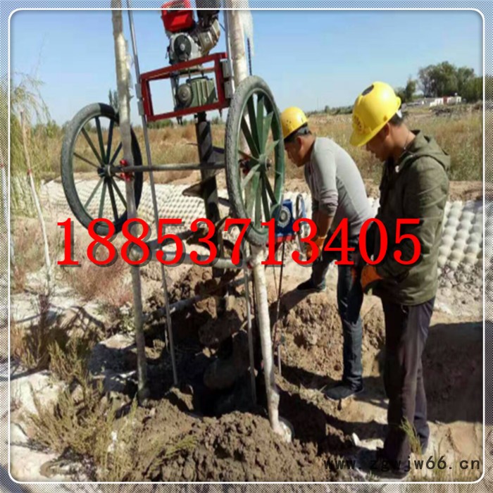 电杆挖坑机厂家 三脚架大功率汽油电杆挖坑机便携式四冲程汽油挖坑机图6