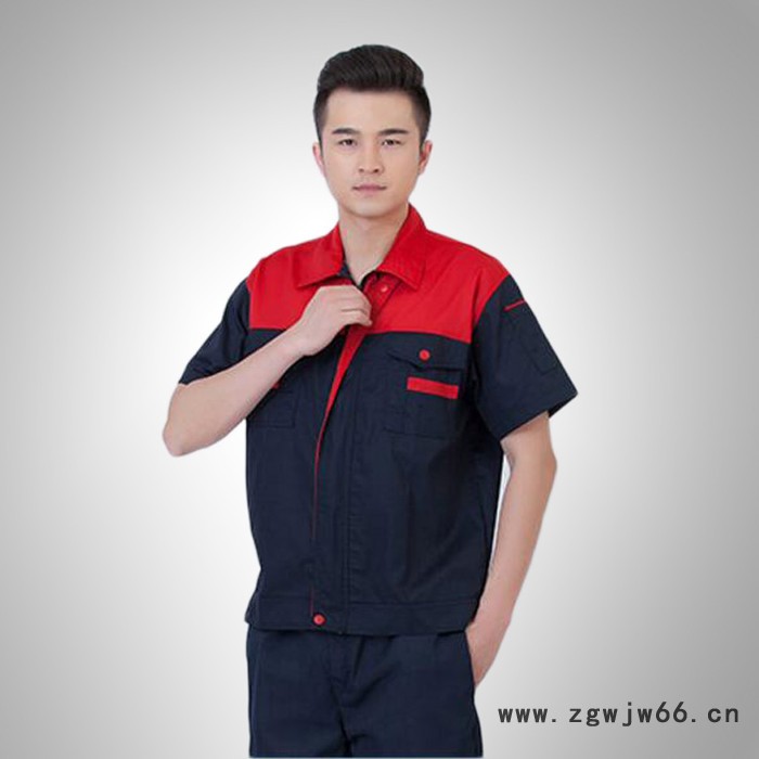 【鑫泰制衣】17-05男士棉质工作服 工厂短袖工装 夏季男士工作服 工作服生产厂家图3