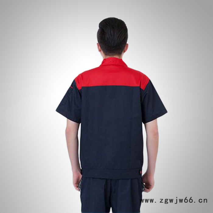 【鑫泰制衣】17-05男士棉质工作服 工厂短袖工装 夏季男士工作服 工作服生产厂家图2