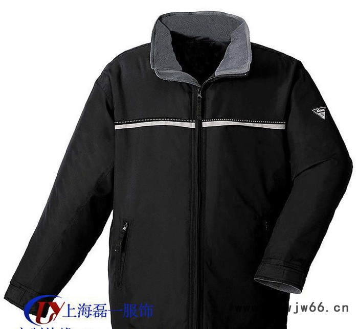 秋冬季棉服工作服订做立领保暖摇粒绒外套工作服厂家定做图3