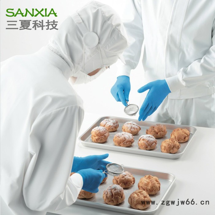 食品工作服套装长袖短袖食品厂专用白色蓝色日本订单食品厂工作服图6