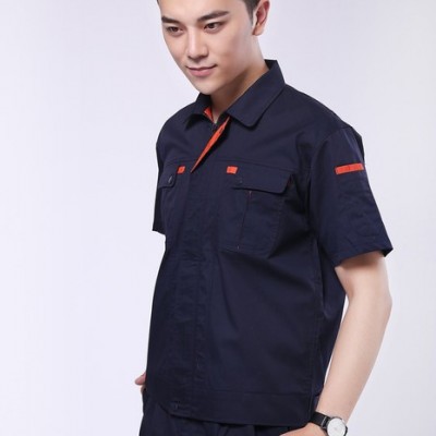 盐城夏季短袖工作服定做