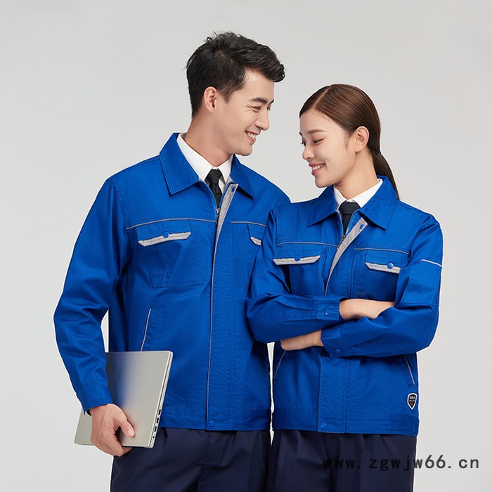 劳保服春秋长袖厂服男工装上衣定制印绣字车间汽修工地工作服套装 南京工作服图2