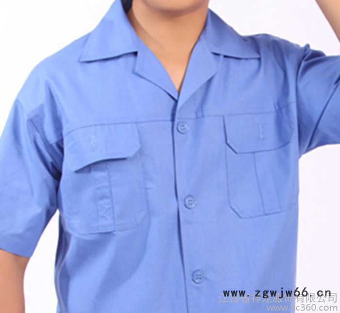 厂服 工作服夏季短袖工装定做 短袖工作服套装可定制logo图3
