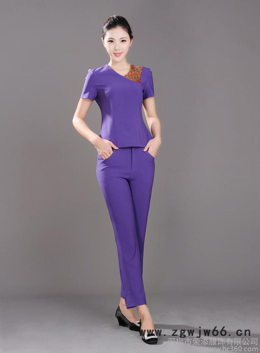 供应批发美容师工作服套装 美容院工作服 美容服装夏装 美容工作服图2