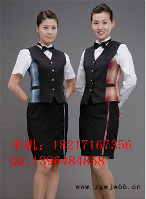 上海咖啡厅工作服-上岛咖啡服装-服务员工作服-咖啡西餐制服订做图2