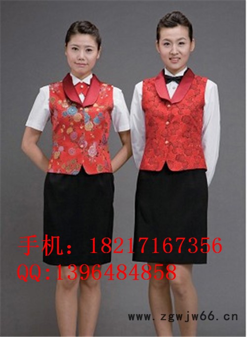 上海咖啡厅工作服-上岛咖啡服装-服务员工作服-咖啡西餐制服订做图3