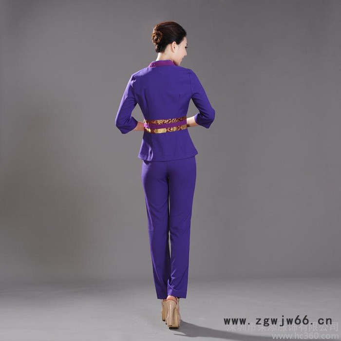 供应美容工作服套装新款美容师工作服夏装东南亚足疗技师工作服女图2