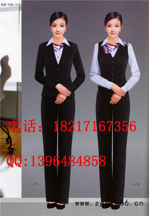 职业女西装,银行工作服,女式西服套装,西装工作服,经理服图2