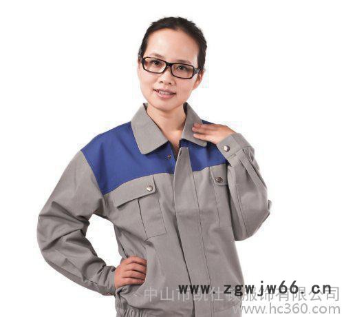 全棉长袖劳保工作服定做 秋冬季工人工装；厂服外套 电子厂工作服图2