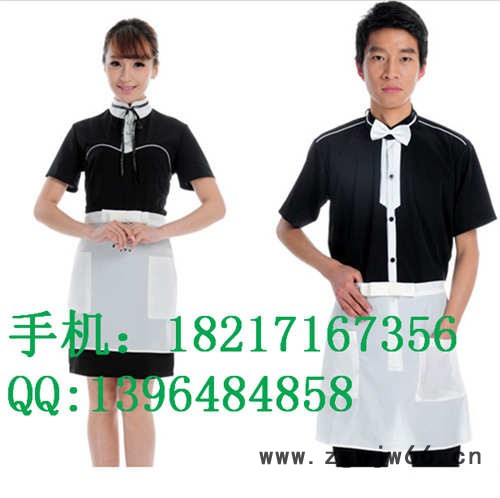 咖啡厅工作服-上岛咖啡服装-服务员工作服-咖啡西餐制服订做图3
