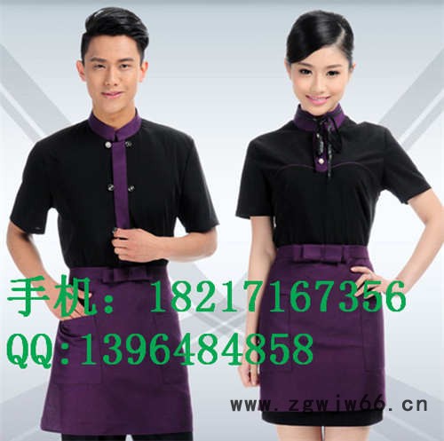 咖啡厅工作服-上岛咖啡服装-服务员工作服-咖啡西餐制服订做图1