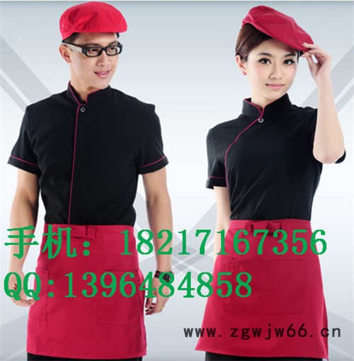 咖啡厅工作服-上岛咖啡服装-服务员工作服-咖啡西餐制服订做图2