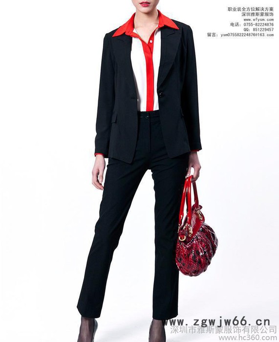 职业装 溥款修身工作服 采购图3