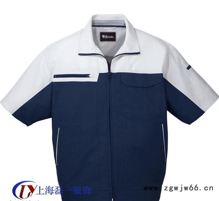夏季短袖工作服定做,面料轻薄舒适,多色可选,上海工作服图2