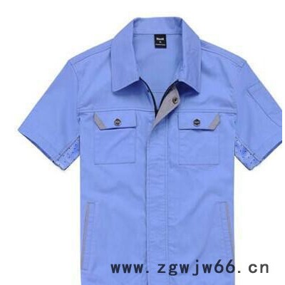 2014新款夏季工作服 河北北京专业生产短袖工装1