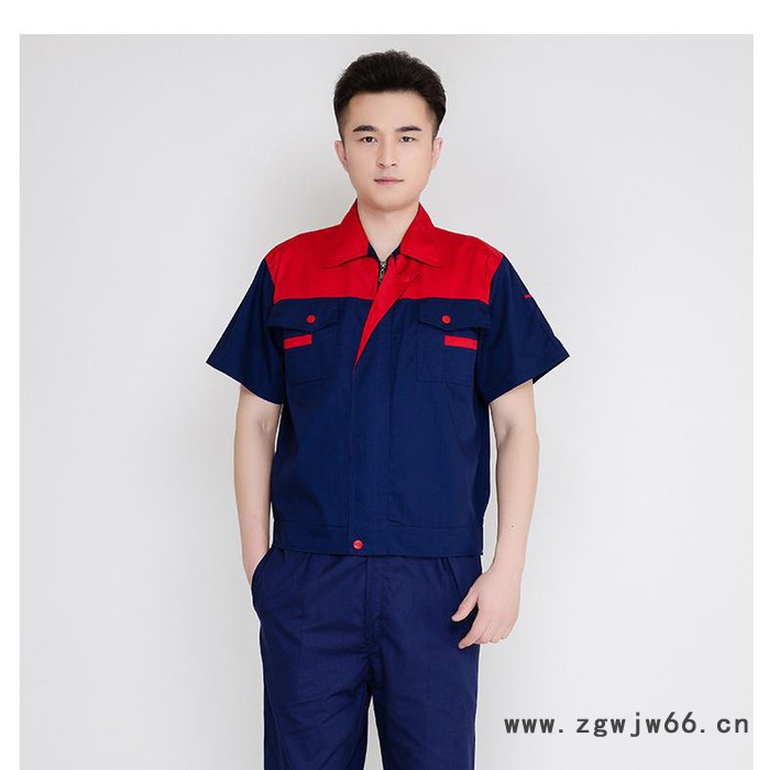 斜纹短袖工装 工作服图2