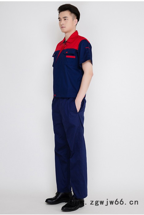 斜纹短袖工装 工作服图4