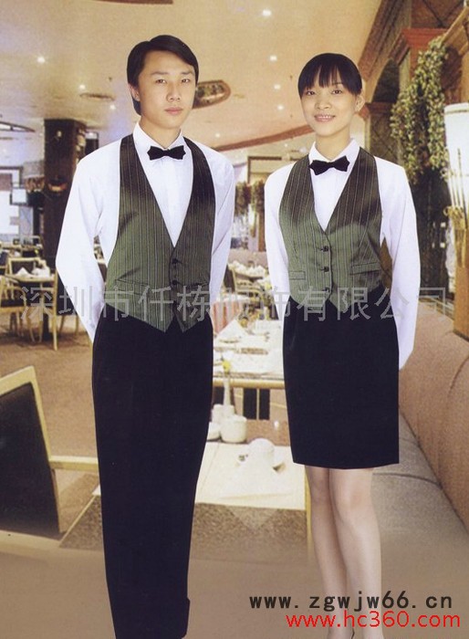 供应深圳市酒店前台工作服 服务员工作服订做图3