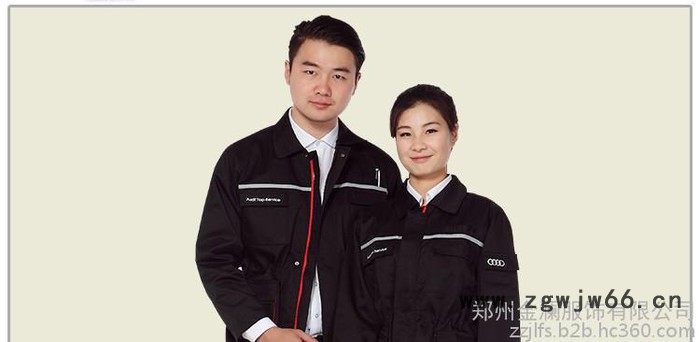 奥迪工作服，奥迪工装，奥迪职业装定做，奥迪4S店工作服，奥迪T恤衫工装，奥迪夏裤工装，奥迪原厂工作服，T恤衫原厂图2